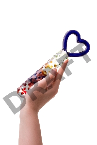 Нереалистичный фаллоимитатор Sexus Glass, стекло, прозрачный, 22,5 см