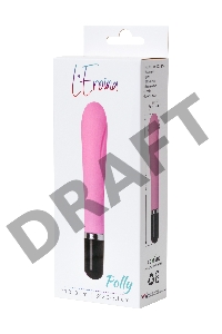 Нереалистичный вибратор L'EROINA by TOYFA Polly, силикон, розовый, 18,3 см, Ø 3 см