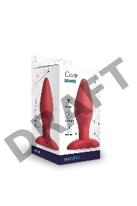 Анальная пробка Matter, 3 x 9 см , цвет бордовый