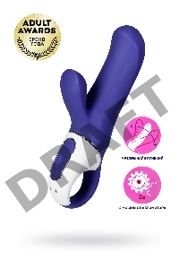 Нереалистичный вибратор Satisfyer Vibes Magic Bunny, силикон, фиолетовый, 17,7 см.