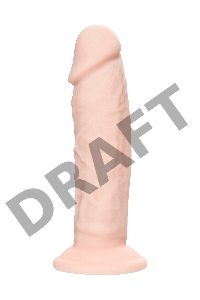 Фаллоимитатор RealStick Silicone Tom H, сайлекспан, телесный, 15 см