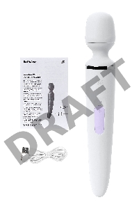 Нереалистичный вибратор Satisfyer Woman Wand, ABS пластик, белый, 34 см.