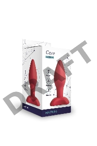 Анальная пробка Matter, 3 x 9 см , цвет бордовый