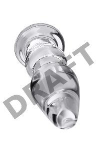 Анальная втулка Sexus Glass, стекло, прозрачная, 17 см, Ø 3,5 см