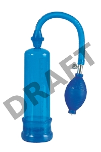 Синяя вакуумная помпа Head Coach Penis Pump 