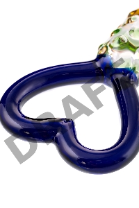 Нереалистичный фаллоимитатор Sexus Glass, стекло, прозрачный, 22,5 см
