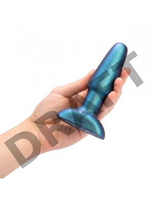 Изумрудная анальная вибропробка Rimming Plug 2 - 15 см.