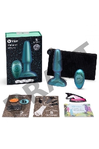 Изумрудная анальная вибропробка Rimming Plug 2 - 15 см.