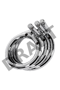 Пояс верности мужской TOYFA Metal, серебряный