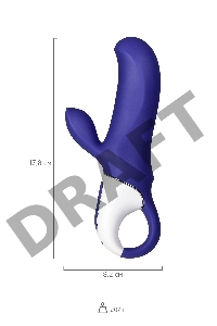 Нереалистичный вибратор Satisfyer Vibes Magic Bunny, силикон, фиолетовый, 17,7 см.