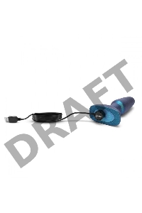 Изумрудная анальная вибропробка Rimming Plug 2 - 15 см.