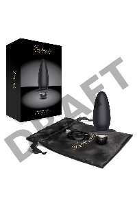 Черный анальный виброплаг Booty Plug
