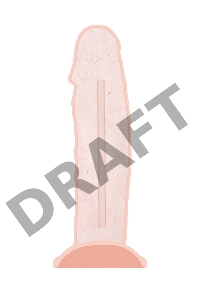 Фаллоимитатор RealStick Silicone Tom H, сайлекспан, телесный, 15 см