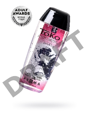 Лубрикант Shunga Toko Aroma на водной основе, клубника и шампанское, 165 мл