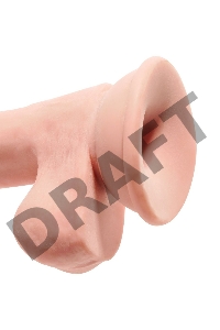 Фаллоимитатор на присоске Тройная плотность King Cock Plus 6.5 Triple Density Cock with Balls - Flesh