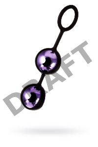 Вагинальные шарики TOYFA A-Toys Raspy, ABS пластик, фиолетовый, 14 см