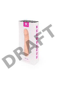 Ярко-розовый вибратор-ротатор KING - 22,6 см.