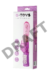 Вибратор с клиторальным стимулятором TOYFA A-Toys High-Tech fantasy, TPE, фиолетовый, 22,4 см