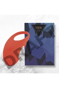 Красное кольцо с вибрацией Thor Cockring