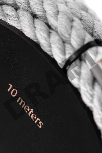 Веревка для шибари Pecado BDSM, на катушке, хлопок, белая, 10 м.