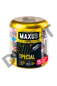 Презервативы MAXUS Точечно-ребристые в железном кейсе № 15