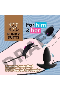 Набор анальных плагов для пары FunkyButts
