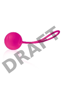 Ярко-розовый вагинальный шарик Joyballs Trend Single