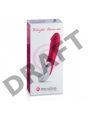 Вибратор Mystim Terrific Truman силиконовый, розовый, 27 см