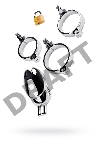 Пояс верности мужской TOYFA Metal, серебряный