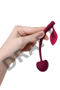 Вагинальный шарик JOS WILD CHERRY, силикон, бордовый, 13 см