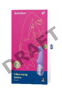 Нереалистичный вибратор Satisfyer Vibes Charming Smile, силикон, фиолетовый, 18,7 см.