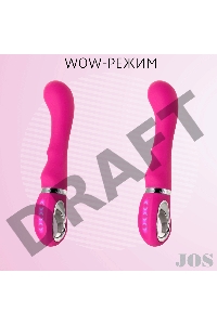 Вибратор JOS PILO с WOW-режимом, силикон, розовый, 20 см