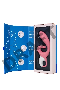 Нереалистичный вибратор Satisfyer Hug me, силикон, розовый