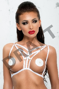 Портупея Me Seduce Амазонка, белая, S/M