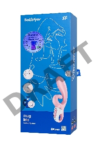 Нереалистичный вибратор Satisfyer Hug me, силикон, розовый