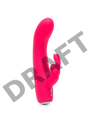 Розовый вибратор-кролик Rechargeable Mini Rabbit Vibrator - 15,2 см.