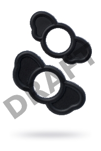 Набор эрекционных колец Sexus Men ELEPHANT RINGS, силикон, чёрный