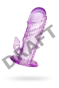 Насадка на пенис TOYFA, TPE, фиолетовая, 13 см