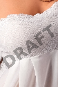 Сорочка прозрачная Nicolette cream (Casmir)