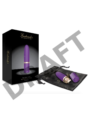 Фиолетовый перезаряжаемый вибростимулятор Lipstick Vibe