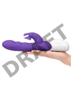 Вибромассажер с клиторальной стимуляцией фиолетовый Clitoral Suction Rabbit