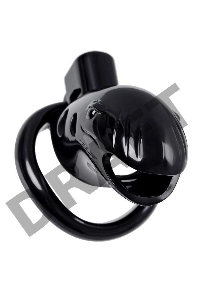 Пояс верности мужской Black&Red by TOYFA, ABS пластик, черный, 10 см