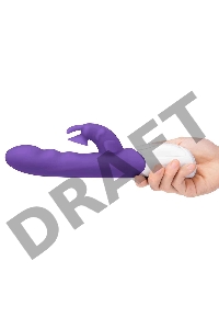 Вибромассажер с клиторальной стимуляцией фиолетовый Clitoral Suction Rabbit