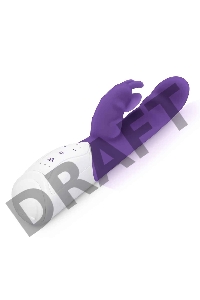 Вибромассажер с клиторальной стимуляцией фиолетовый Clitoral Suction Rabbit