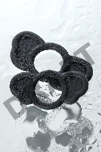 Набор эрекционных колец Sexus Men ELEPHANT RINGS, силикон, чёрный