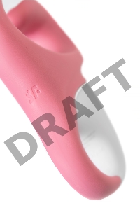 Нереалистичный вибратор Satisfyer Hug me, силикон, розовый