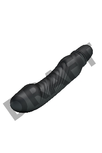 Черный мини-вибратор Stev -13,5 см.