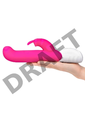 Вибромассажер стимулирующий G-точку Come hither G-Spot Rabbit розового цвета