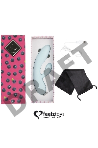 Нежно-голубой вибратор-кролик Lea Rabbit Vibrator - 20,2 см.