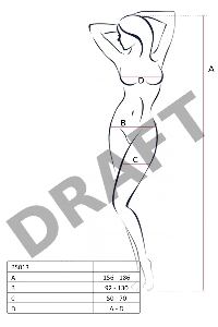 Костюм-сетка Passion Erotic Line, белый, OS